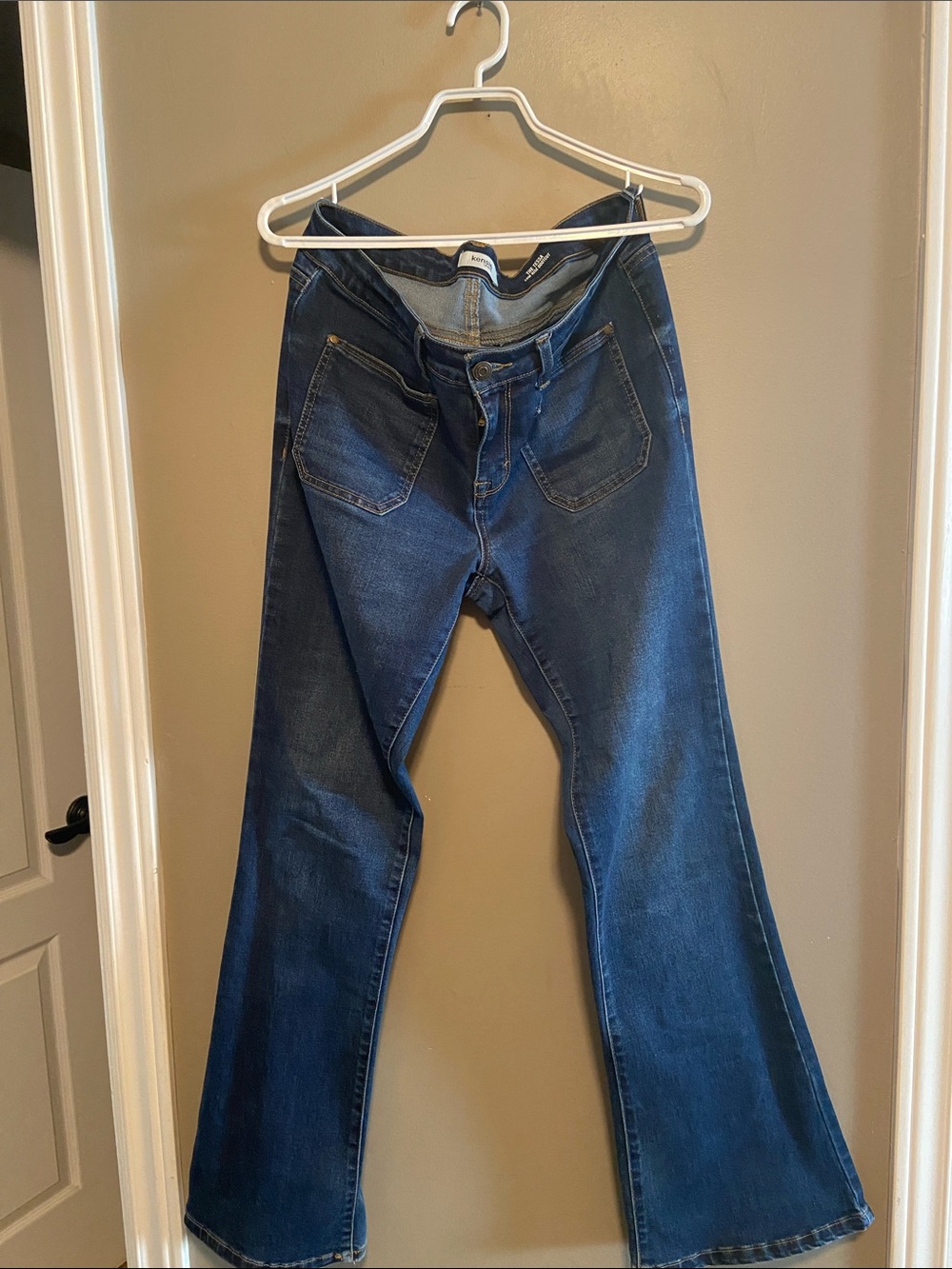 Kensie Dark Blue Flare Jeans